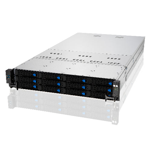 ASUS 2U RS720A Rackmount Server, 1RU, Dual Socket AMD EPYC, 12 x 2.5' HS Bays, 4 x 1GB LAN, 1600w RPSU, 3 Year Warranty