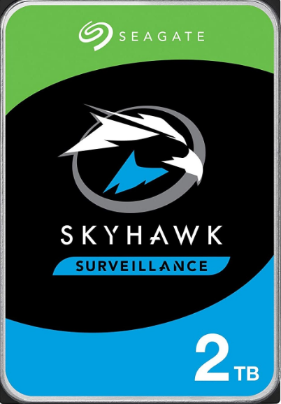 SEAGATE ST2000VX015 SKYHAWK SURVEILLANCE INTERNAL 3.5" SATA DRIVE, 2TB, 6GB/S, 5900RPM, 3YR WTY