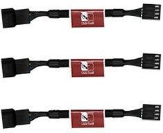 Noctua NA-SRC7 11cm 4Pin PWM Fan Low Noise Adapter Cables, 3 Pack, Black