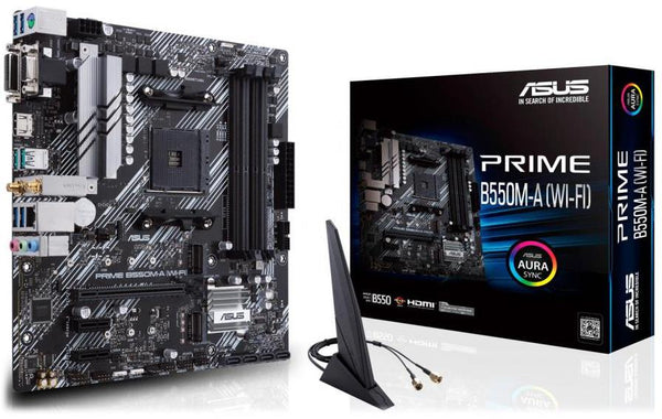 Asus PRIME B550M-A (WI-FI) mATX Motherboard Socket AM4 AMD B550 PRIME B550M-A (WI-FI)