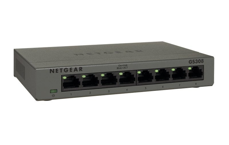 Netgear GS308 Gigabit Ethernet (10/100/1000) Grey