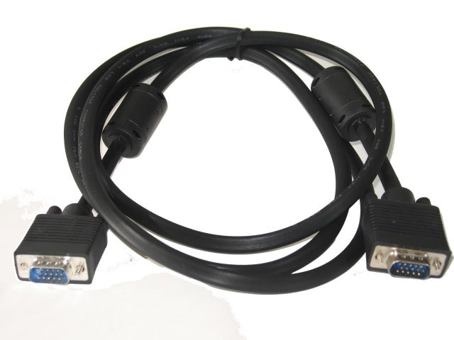 VGA Monitor Cable - 10m - HD15pin Male to Male, with Filter, UL Approved