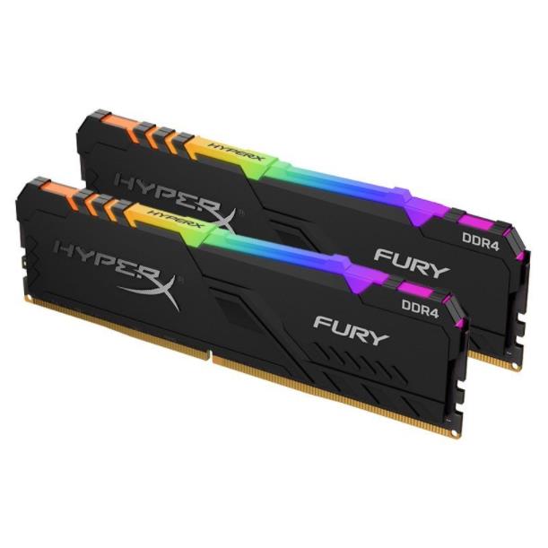 Kingston (HX436C18FB4AK2/32) HyperX Fury RGB 32GB (2x16GB) 3600MHz DDR4 Gaming Memory RAM