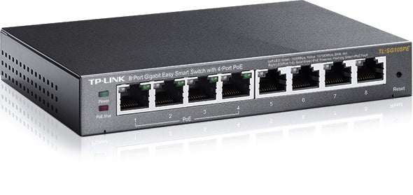 TP-LINK TL-SG108PE network switch Unmanaged Gigabit Ethernet (10/100/1000) Power over Ethernet (PoE)