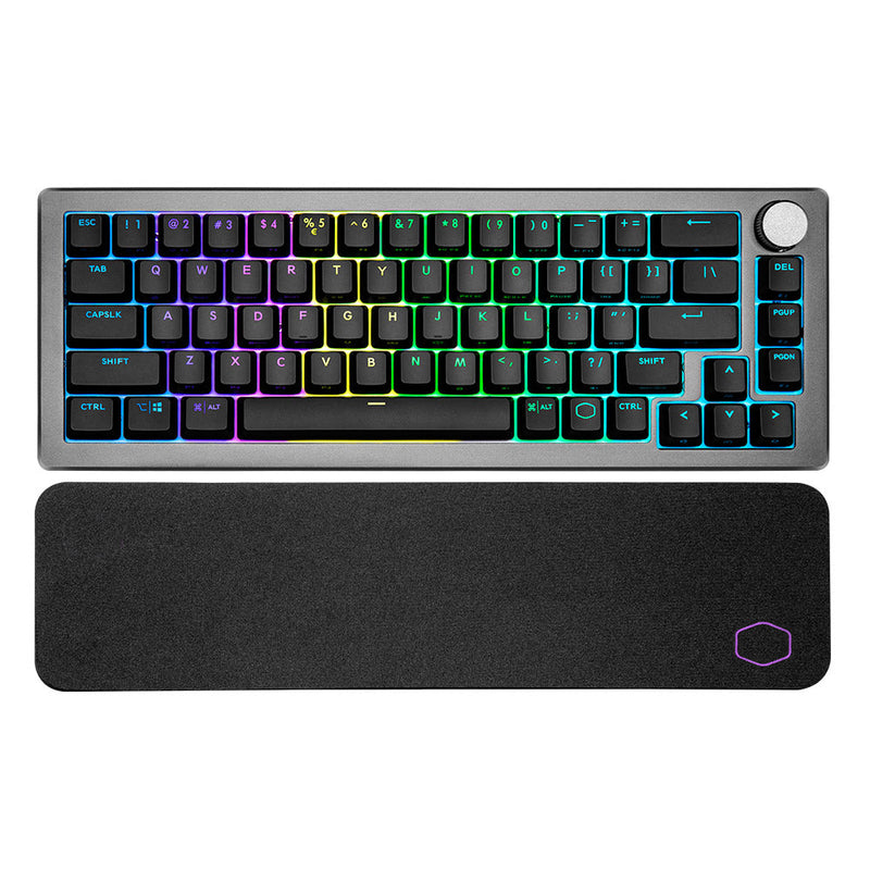 CoolerMaster CK-721-GKTR1-US CK721 60% RGB Wireless Mechanical Gaming Keyboard. Space Gray, TTC Red Switch