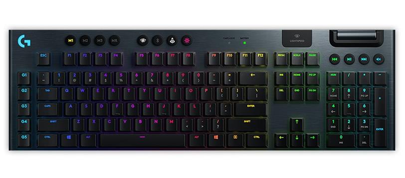 Logitech (920-009228) G915 LIGHTSPEED Wireless RGB Mechanical Gaming Keyboard - GL Clicky Switches