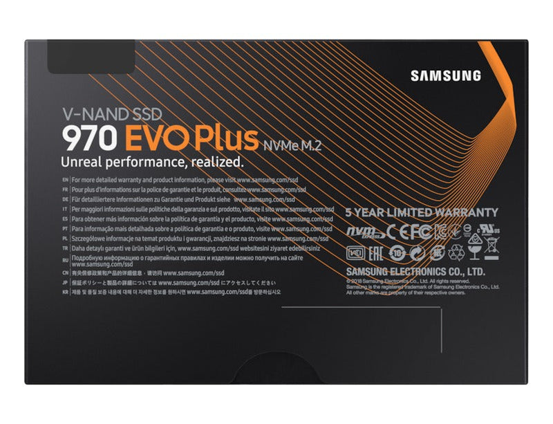 Samsung 970 EVO PLUS 500GB M.2 PCIe SSD Internal Solid State Drive PN MZ-V7S500BW