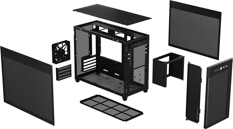 Asus PRIME AP201 TG Micro-ATX Case. Tempered Glass, Black