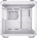 Asus GT502 TUF GAMING CASE WHT TG GT502 Tuf Gaming Case White Edition MID Tower ATX Case Tempered Glass Panel Support 360mm Cooler supports ATX PSUs up to 200mm. graphics card up to 400mm