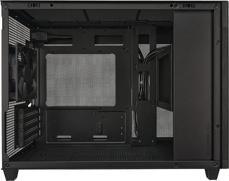Asus PRIME AP201 TG Micro-ATX Case. Tempered Glass, Black