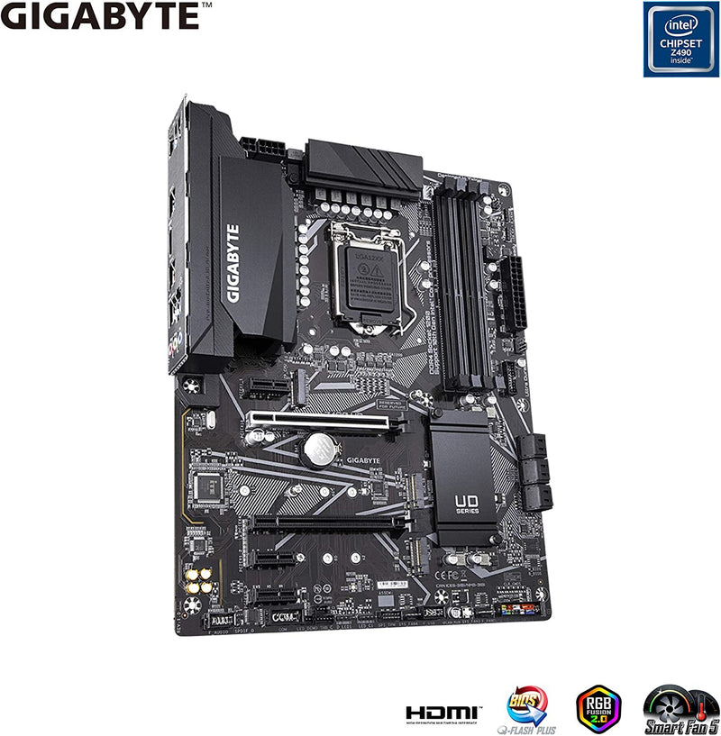 Gigabyte REFURBISHED  GIGABYTE Z490 UD MB, 1200, 4xDDR4, 6xSATA, 2xM.2, USB3.2 Gen2, ATX, 6MTH WTY