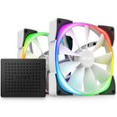 NZXT Aer RGB 2 140mm RGB Twin Starter Pack Case Fan - White