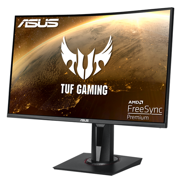 Asus TUF Gaming VG27WQ Curved Gaming Monitor – 27 inch WQHD (2560x1440), 165Hz (above 144Hz), Extreme Low Motion Blur™ , Adaptive-sync, Freesync™ Premium,1ms (MPRT), DisplayHDR™ 400