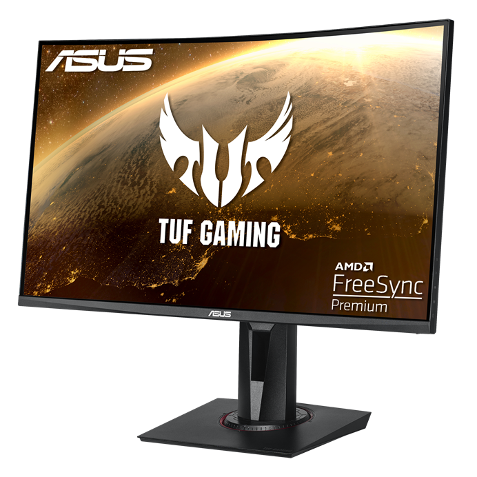 Asus TUF Gaming VG27WQ Curved Gaming Monitor – 27 inch WQHD (2560x1440), 165Hz (above 144Hz), Extreme Low Motion Blur™ , Adaptive-sync, Freesync™ Premium,1ms (MPRT), DisplayHDR™ 400