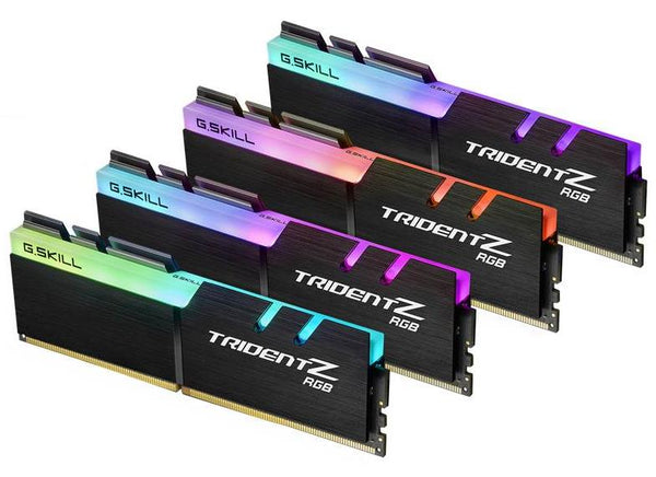 G.Skill Trident Z RGB 32GB (4x8GB) 3200MHz DDR4 RAM Desktop Gaming Memory F4-3200C16Q-32GTZR