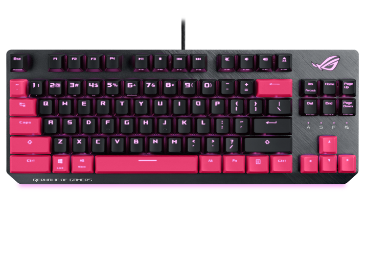 Asus ROG STRIX SCOPE TKL ELECTRO PUNK/RD Wired Mechanical RGB Gaming Keyboard