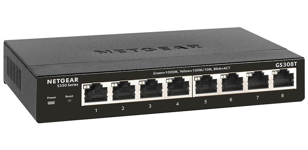 NETGEAR GS308T Smart Managed Pro 8 Port Gigabit Switch