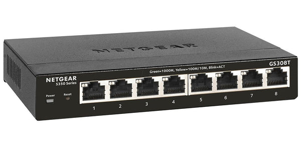 NETGEAR GS308T Smart Managed Pro 8 Port Gigabit Switch