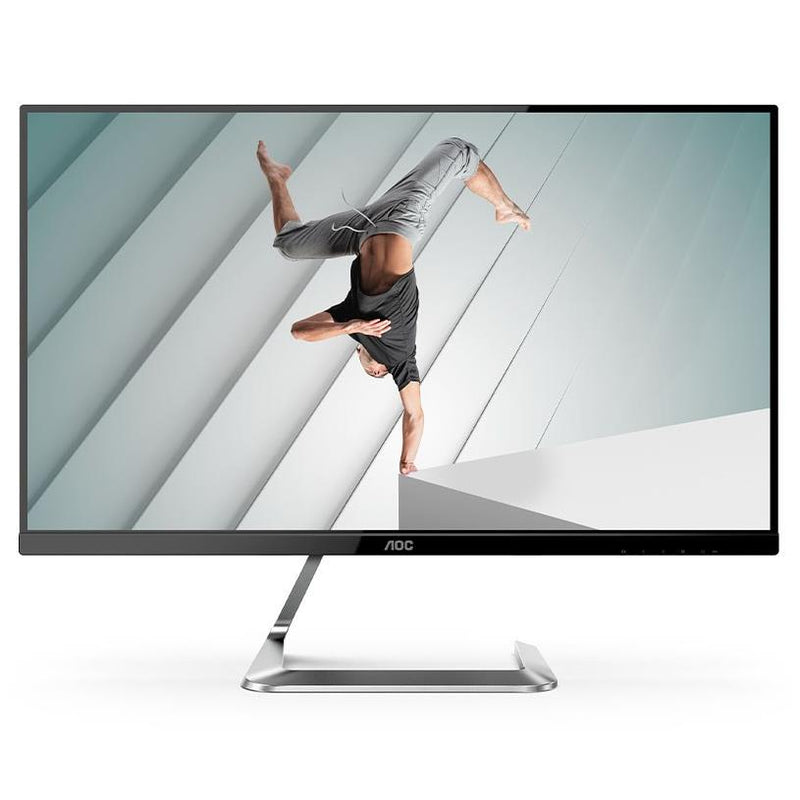 AOC Q27T1 27inch IPS FreeSync QHD Monitor, 2560x1440, 5ms, 75Hz, 1000:1 Contrast, 16:9, 2x HDMI1.4, DisplayPort1.2, Tilt, FlickerFree, Frameless Design