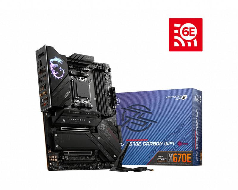 MSI MPG X670E CARBON WIFI motherboard AMD X670 Socket AM5 ATX