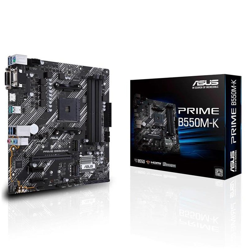 Asus PRIME B550M-K mATX Motherboard Socket AM4 AMD B550 PRIME B550M-K