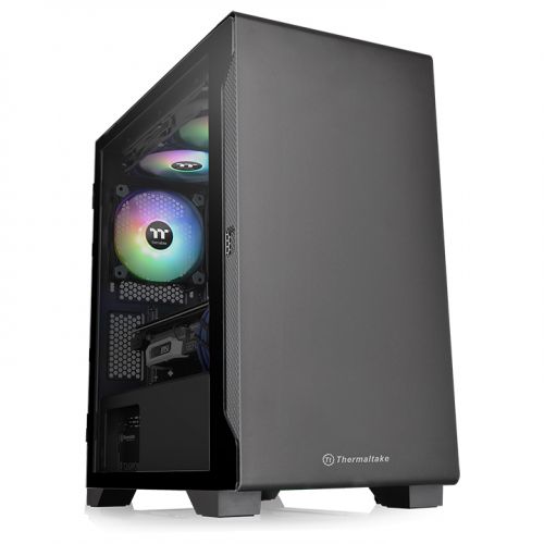 Thermaltake S100 Black Edition Tempered Glass Micro ATX Case