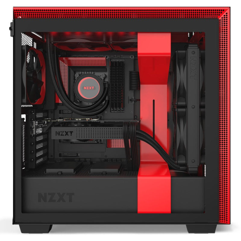 NZXT H710i mid ATX Tower Black,Red Case