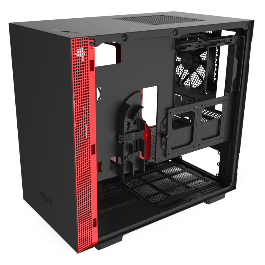 NZXT H210 Mini-Tower Black,Red Case