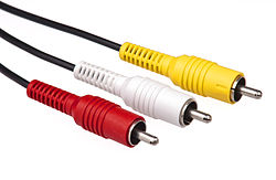 Audio /Video Cable 3 x RCA Plug - 3 x RCA Plug 5m ( QK-8085 ) Red White Yellow