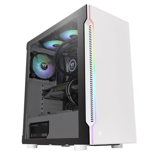 Thermaltake H200 TG Snow RGB mid-Tower White Case