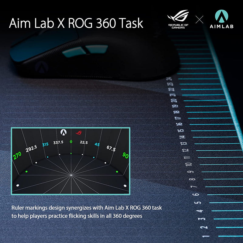 Asus ROG Hone Ace Aim Lab Edition Large-sized Gaming Mouse Pad.  L 508 x W 420 x H 3 mm