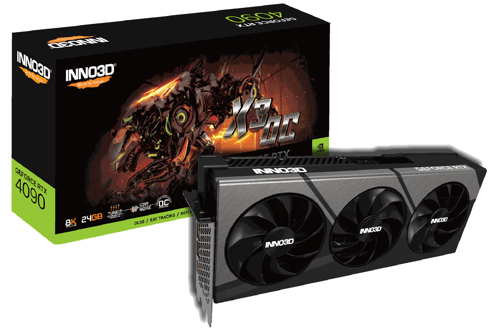 INNO3D N40903-246XX-18332989 GEFORCE RTX 4090 X3 OC Graphics Card