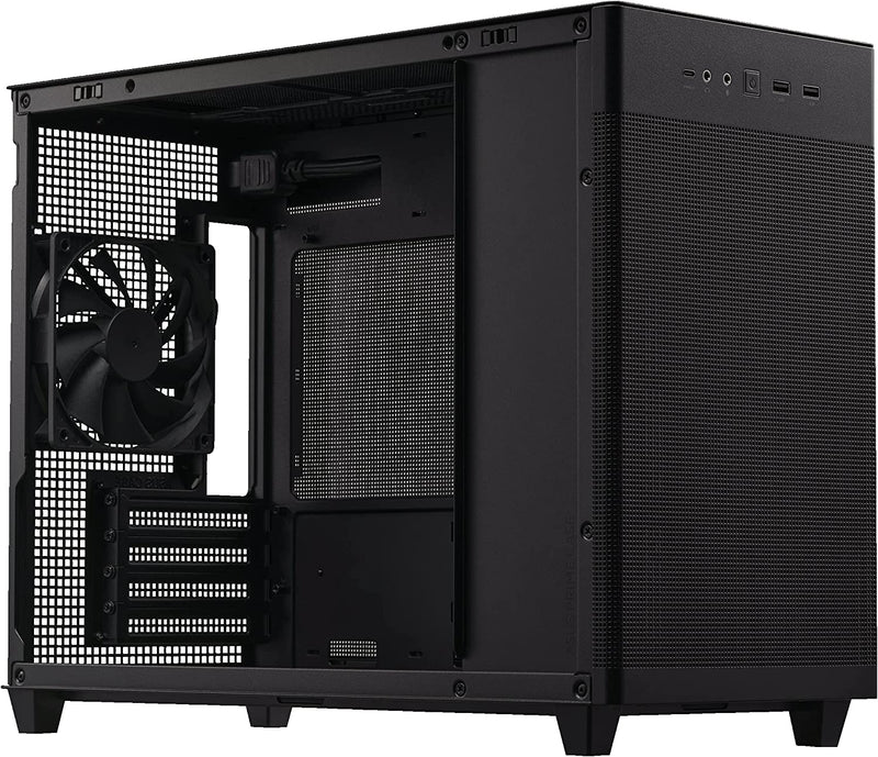 Asus PRIME AP201 TG Micro-ATX Case. Tempered Glass, Black