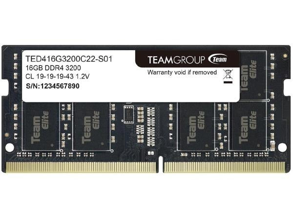 Team Elite 16GB (1x16GB) DDR4 3200MHz SODIMM Notebook Memory