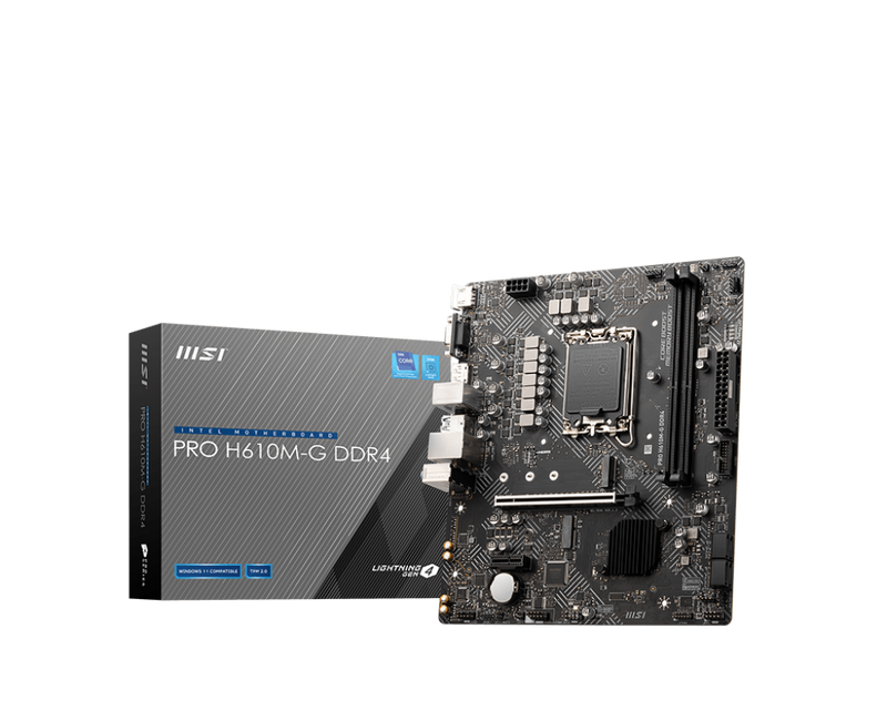 MSI PRO H610M-G DDR4 Micro ATX Motherboard