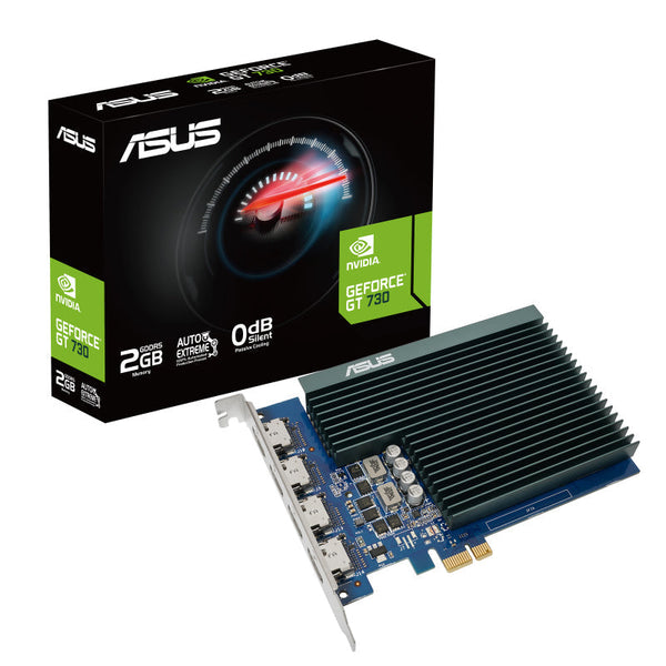 ASUS nVidia GeForce GT730-4H-SL-2GD5 2GB GDDR5 GT730 4xHDMI 1.4b, 927Mhz/902Mhz, PCIE 2.0, Single Slot