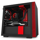 NZXT H210 Mini-Tower Black,Red Case