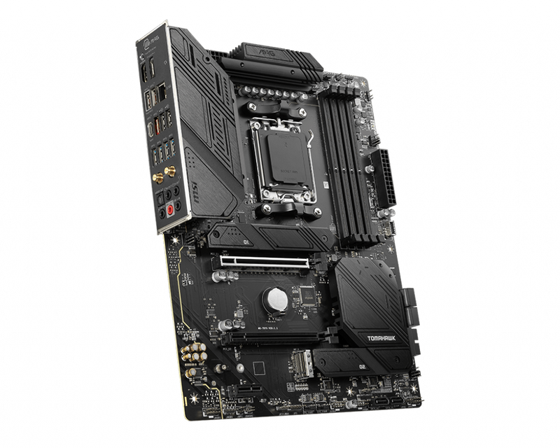 MSI MAG B650 TOMAHAWK WIFI AMD AM5 M-ITX Motherboard, 4x DDR5 ~64GB, 1x PCI-E x16, 3x M.2, 6x SATA, 2x USB2.0, 8x USB 3.2, 1x USB-C