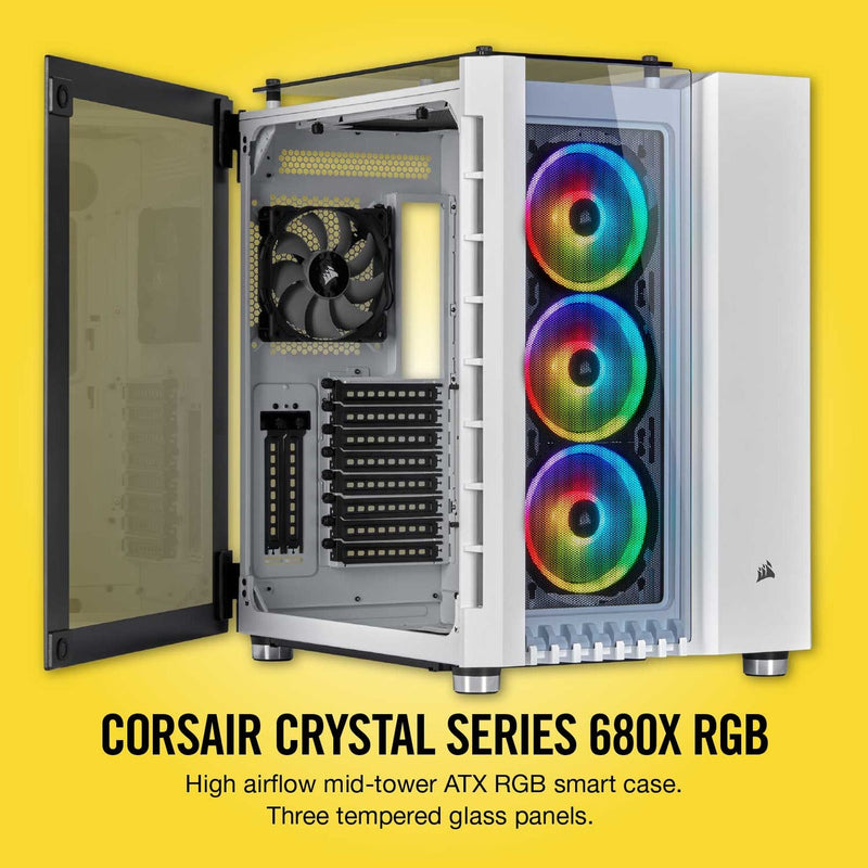 Corsair Crystal 680X RGB mid-Tower White Case