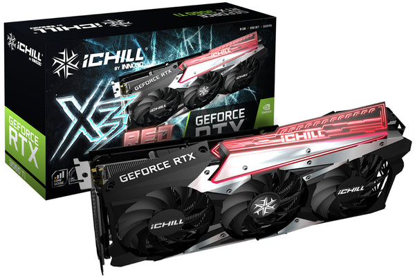 Inno3D iChill GEFORCE RTX 3060 TI X3 RED LHR NVIDIA 8 GB GDDR6