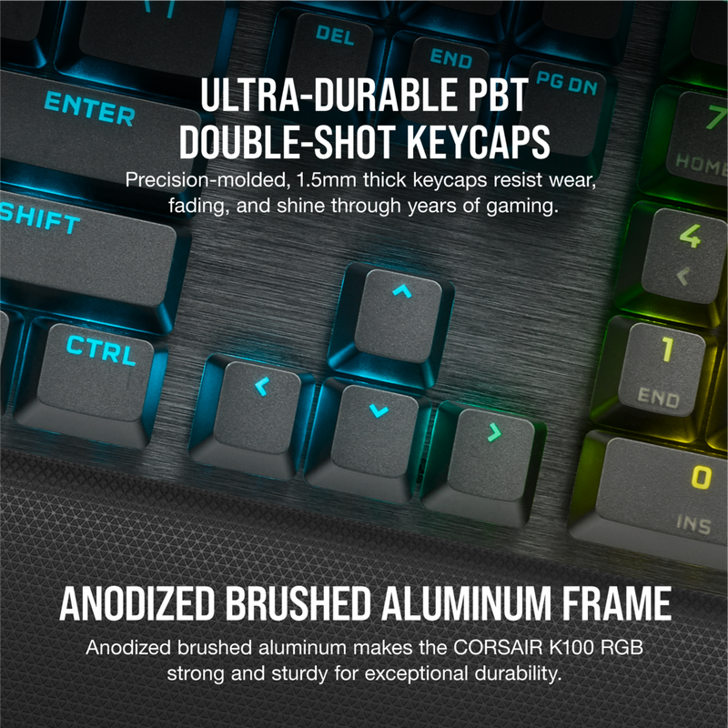 Corsair K100 RGB keyboard USB QWERTY English Gold