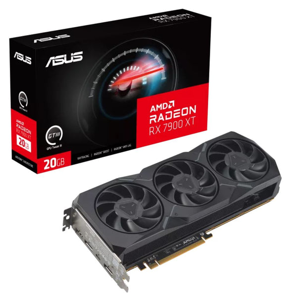 ASUS AMD Radeon RX7900XT-20G RX7900 XT 20GB GDDR6 2400 MHz Boost Clock/ 2000 MHz Game Clock.PCI Express 4.0.1xHDMI,2xDP2.1,1xUSB-C