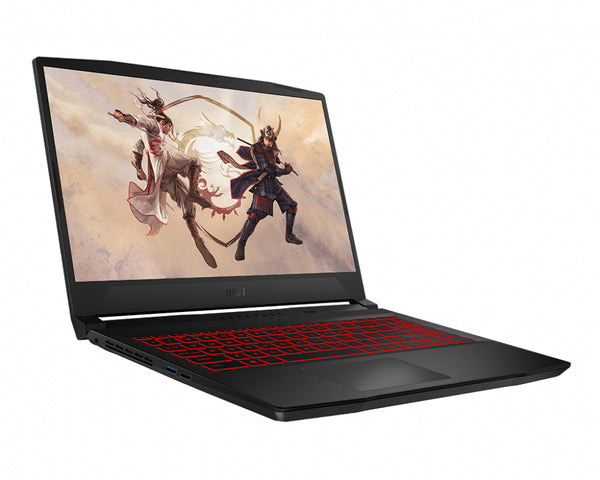 MSI Gaming GF66 12UC-657AU Katana i5-12450H Notebook 39.6 cm (15.6") Full HD Intel® Core™ i5 8 GB DDR4-SDRAM 512 GB SSD NVIDIA GeForce RTX 3050 Wi-Fi 6 (802.11ax) Windows 11 Home Black