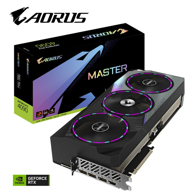 Gigabyte nVidia GeForce RTX™ 4090 MASTER 24GD 2550 MHz Core Clock, GDDR6X ,PCI-E 4.0  DisplayPort 1.4 *3 HDMI 2.1 *1