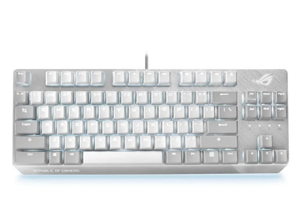 ASUS X806 STRIX SCOPE NX TKL Moonlight White Brown Switch Wired Mechanical RGB Gaming Keyboard