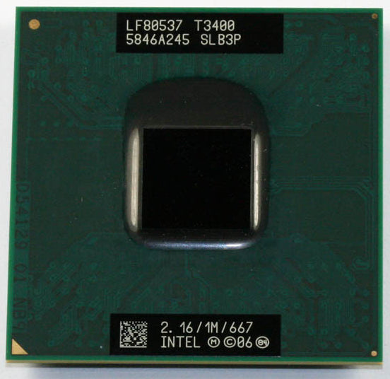 Intel Pentium T3400 processor 2.16 GHz 1 MB L2