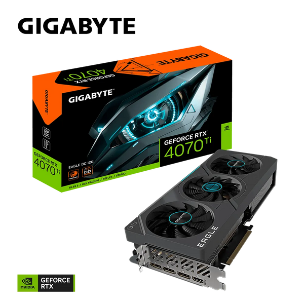 Gigabyte GV-N407TEAGLE OC-12GD 1.0 RTX 4070 Ti Graphics Card