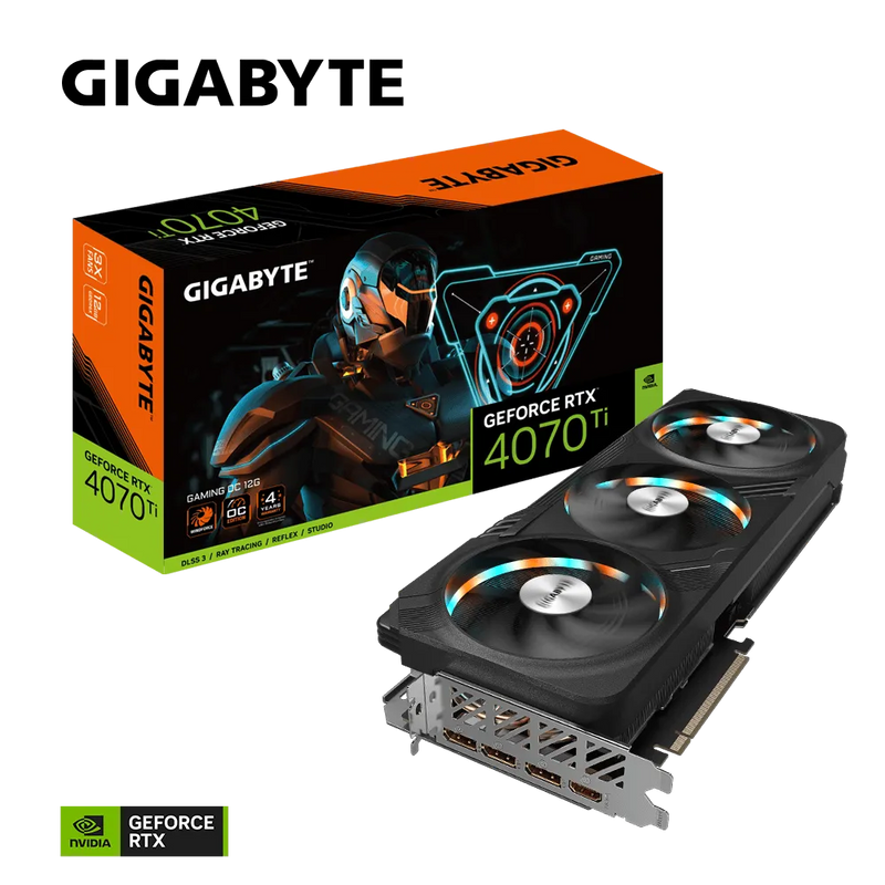 Gigabyte GV-N407TGAMING OC-12GD 1.0 RTX 4070 Ti Graphics Card