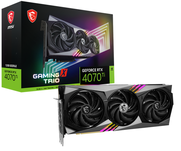 MSI GeForce RTX 4070 Ti GAMING X TRIO 12G Graphics Card