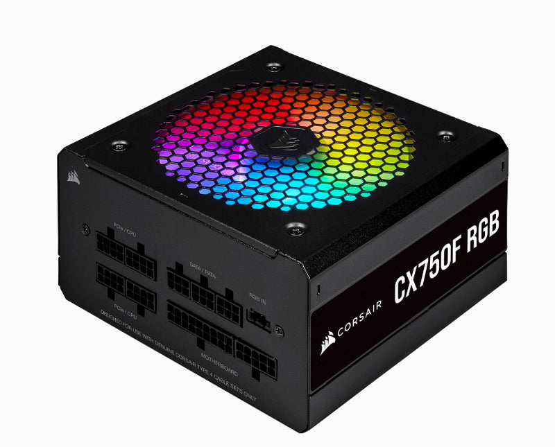 Corsair CX750F RGB power supply unit 750 W 24-pin ATX ATX Black